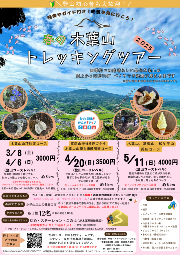 春の木葉山トレッキングツアー（不定期開催）の画像